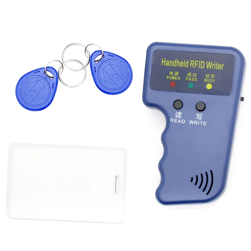 125KHz RFID Card Reader Rfid Copier Duplicator Key Writer Programmer ID Card Cloner Programmer Writable Key Cards Keyfobs