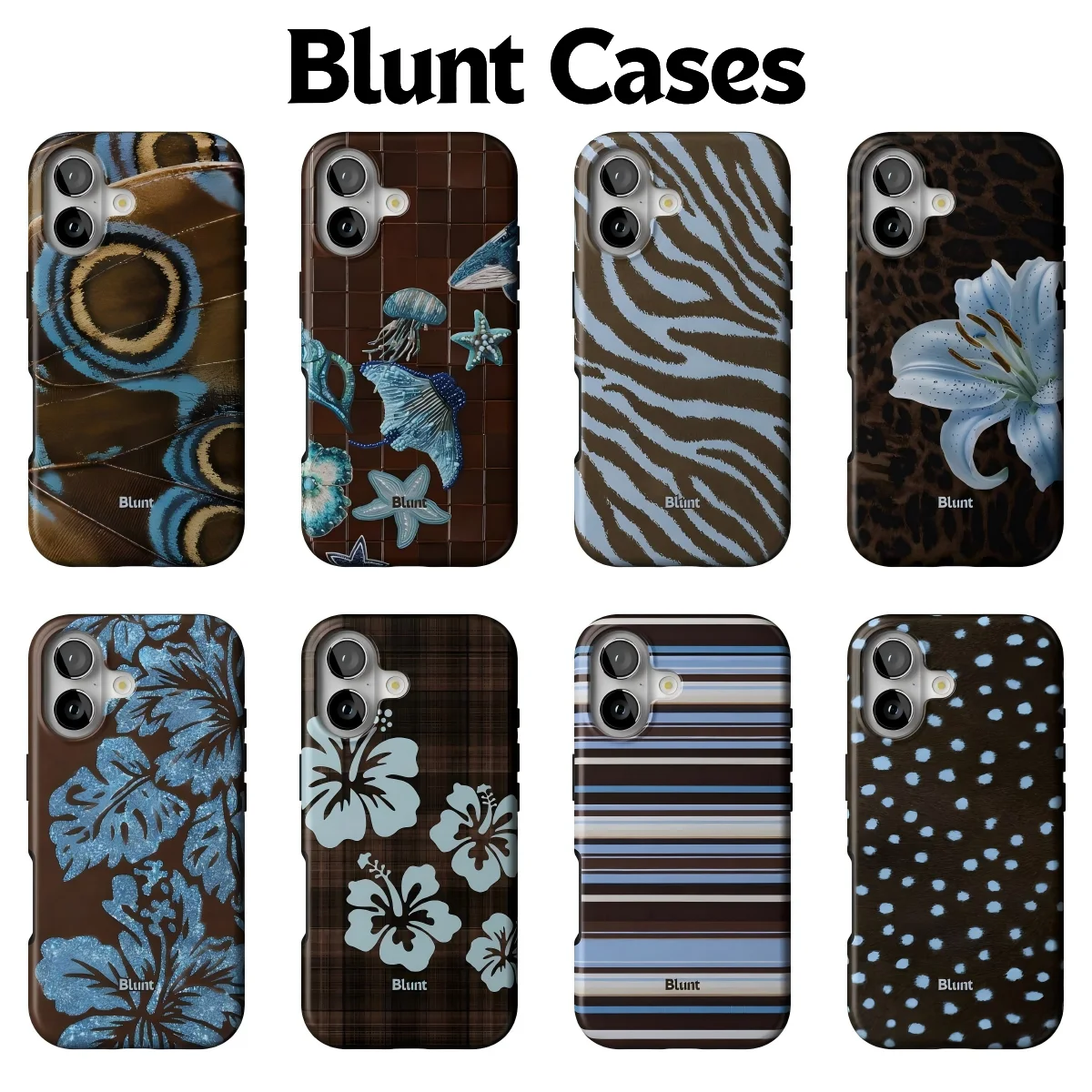 Vintage Blue‑Brown Tone Phone Case for Samsung Galaxy S22 S23 S24 S25 S26 FE Plus Ultra Edge 4G 5G Luxury Double-layer Cover