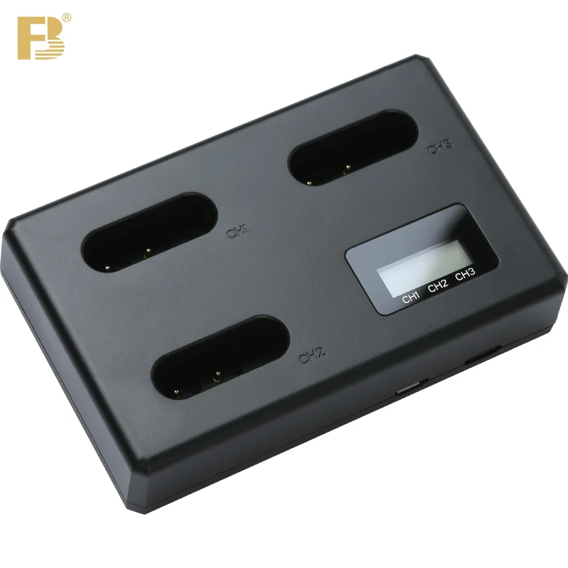 

FB NP-BX1 Battery Charger 3 Slot Dual USB Port for Sony ZV1 RX100 RX1R WX350 HX50 M7 M6 M5 M4 M3 M2 CX240E CX405 HX90 HX60