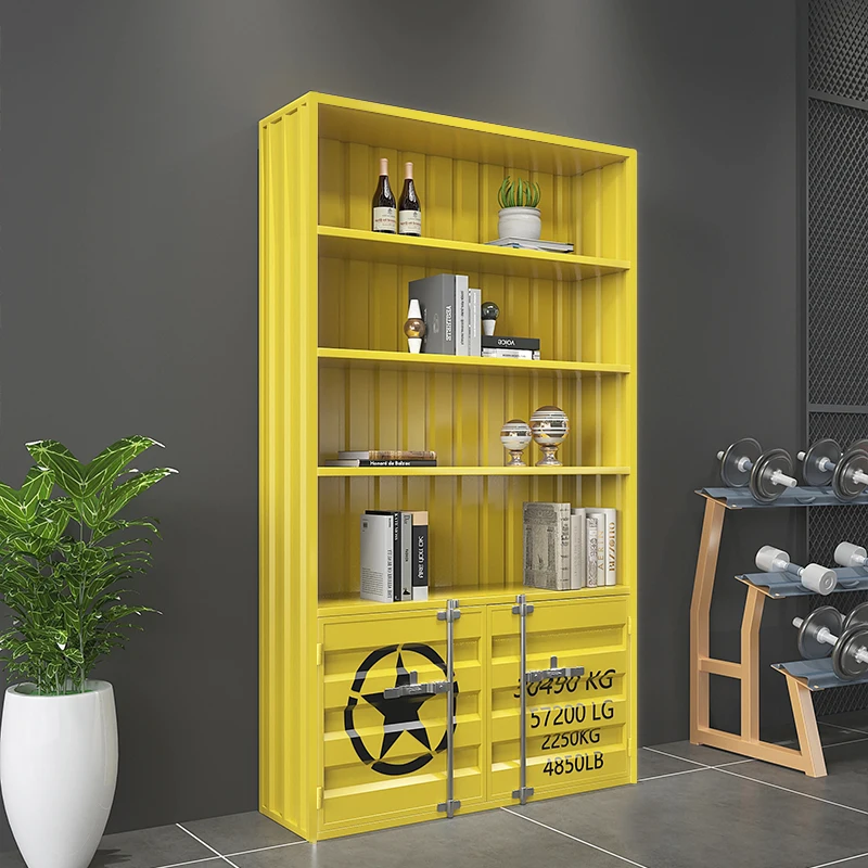 خزانة عرض على الطراز الصناعي خزانة عرض منتجات المتجر العصرية الإبداع #4