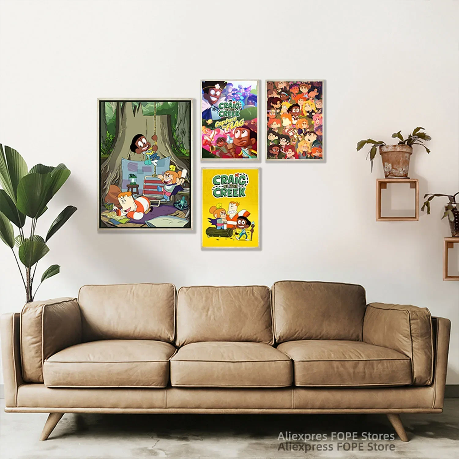 ملصقات ومطبوعات فنية على قماش الحائط لتزيين المنزل ، بتلر الخور ، رسوم متحركة أنيمي ، مانغا كرتونية ، لوحات فنية ، رسم #5