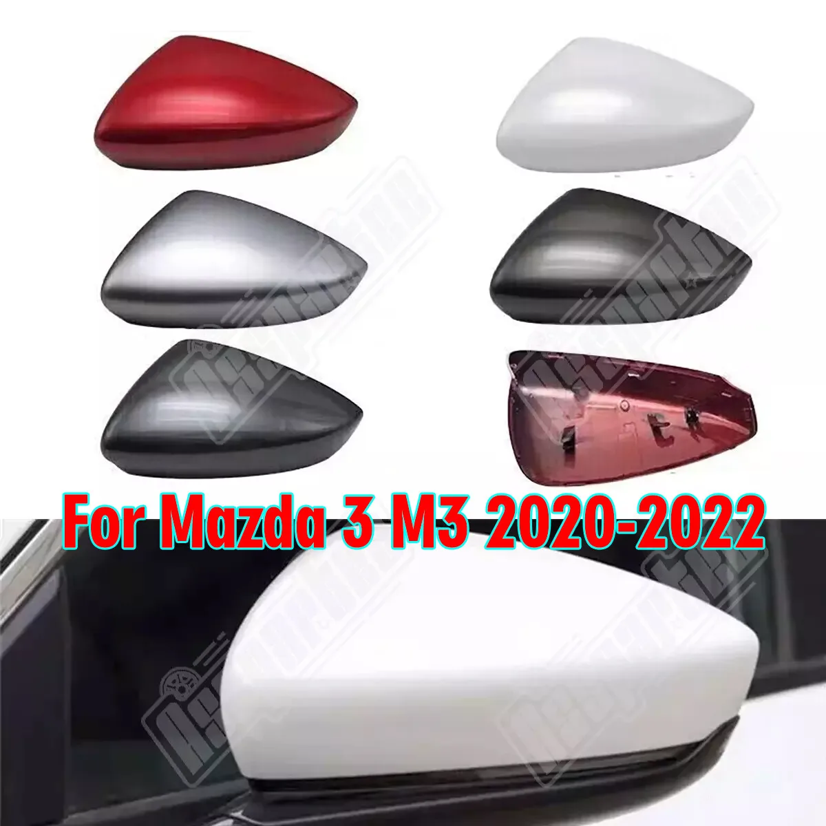 

Left Right Driver Passenger Side Mirror Cap Cover Shell For Mazda 3 M3 2020-2022