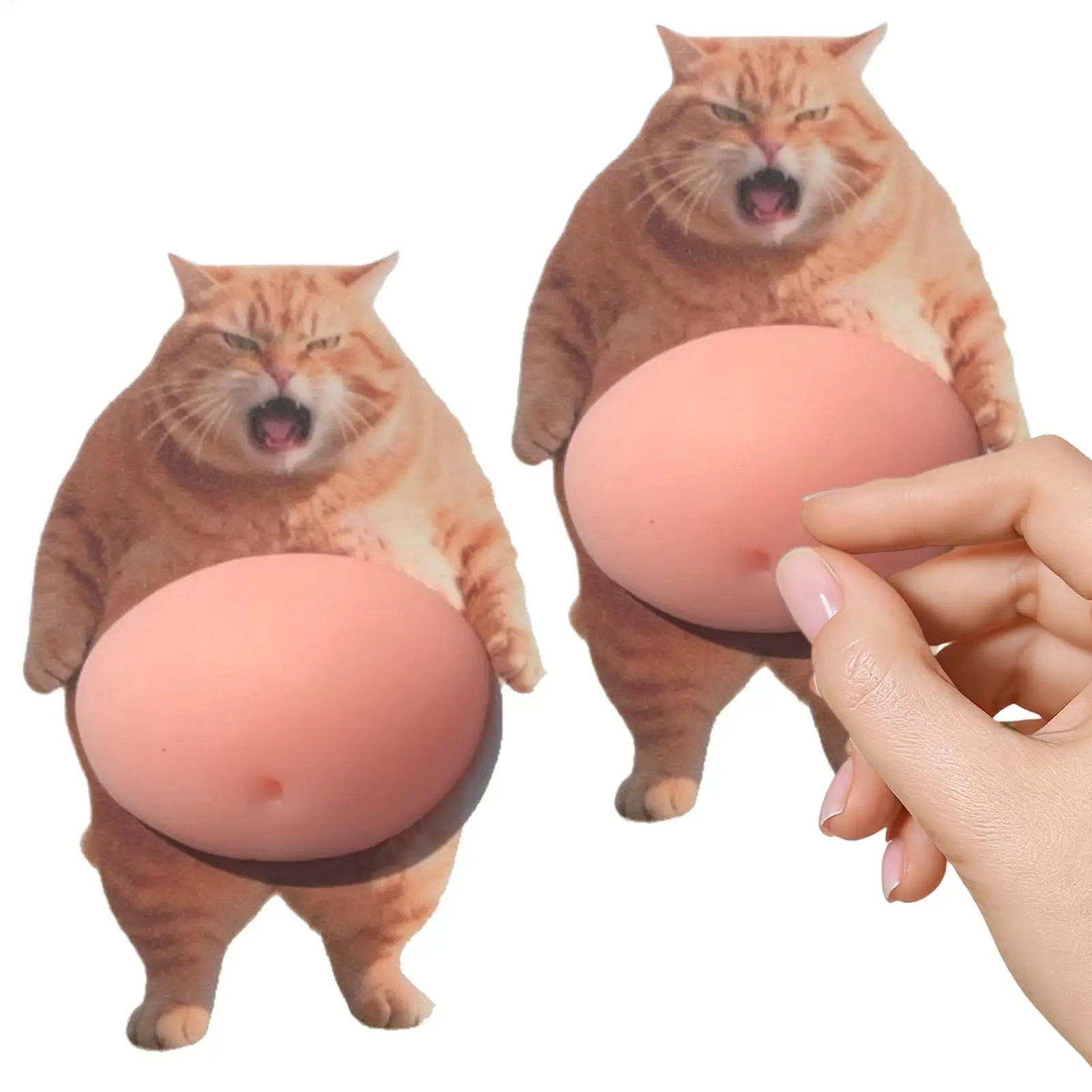 

Cute Stickers 3D Silicone Squeeze Animal Belly Decal Notebook Stickers For Home Car Office Phone Case Notebook Scrapbook Journal