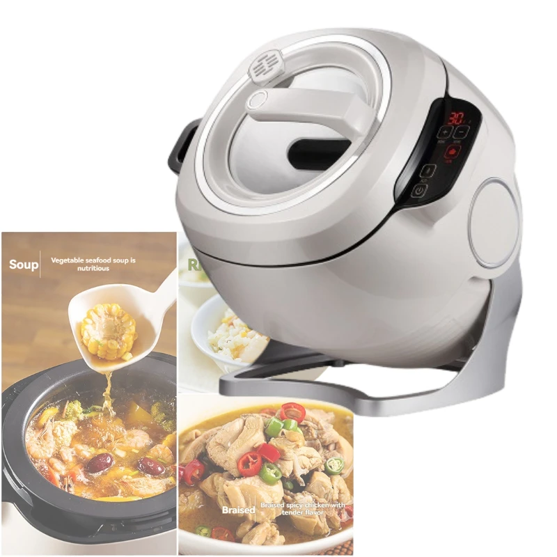 

2000W110/220V Intelligent Automatic Stir Frying Machine Household Electric Cooking Wok Pot Commercial Drum Type Cooking Machine