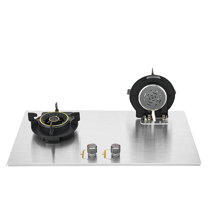 Magic จานเตา Reversible Double Stove4.8Kw สูงอาวุธครัวเรือนเตา/ฝังเตาแก๊สสแตนเลส