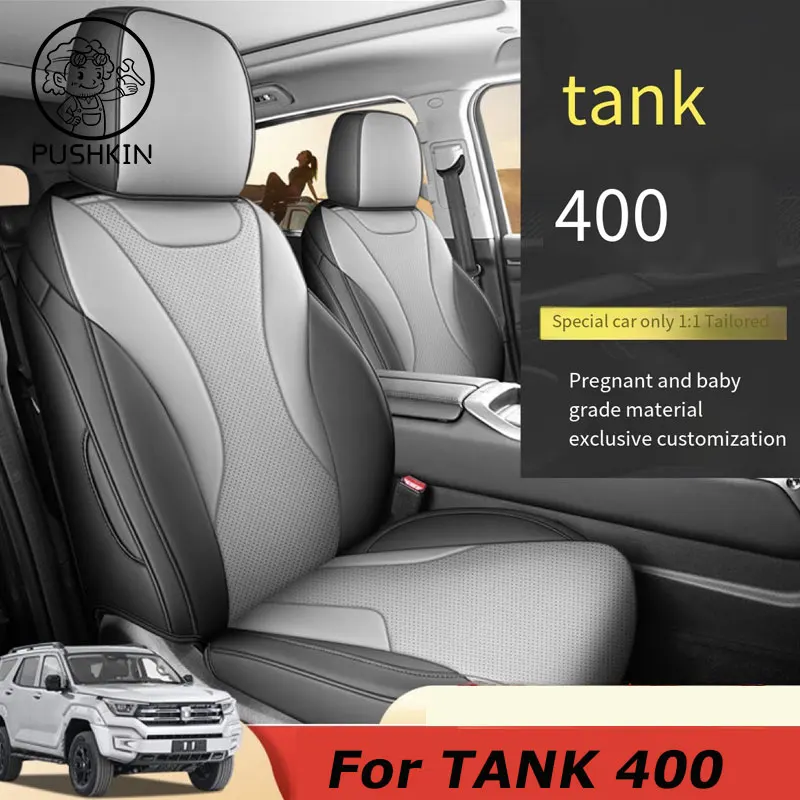 

Custom Fit Car Accessories Seat Covers For 5 Seats Full Set Top Quality Leather Specific For TANK 400 Hi4-T 2024 2025