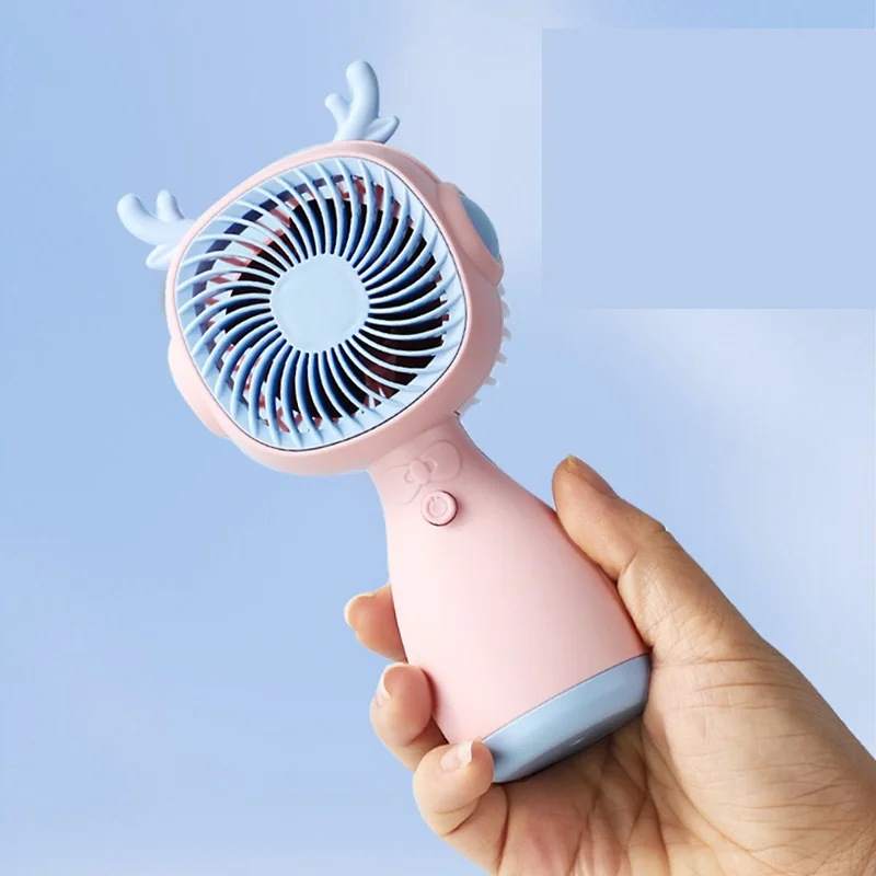 

Cute USB Mini Fan Portable Handheld Fan Rechargeable Mini Handy Fan Pocket Size Low Noise Small Electric Fan Student Dormitory