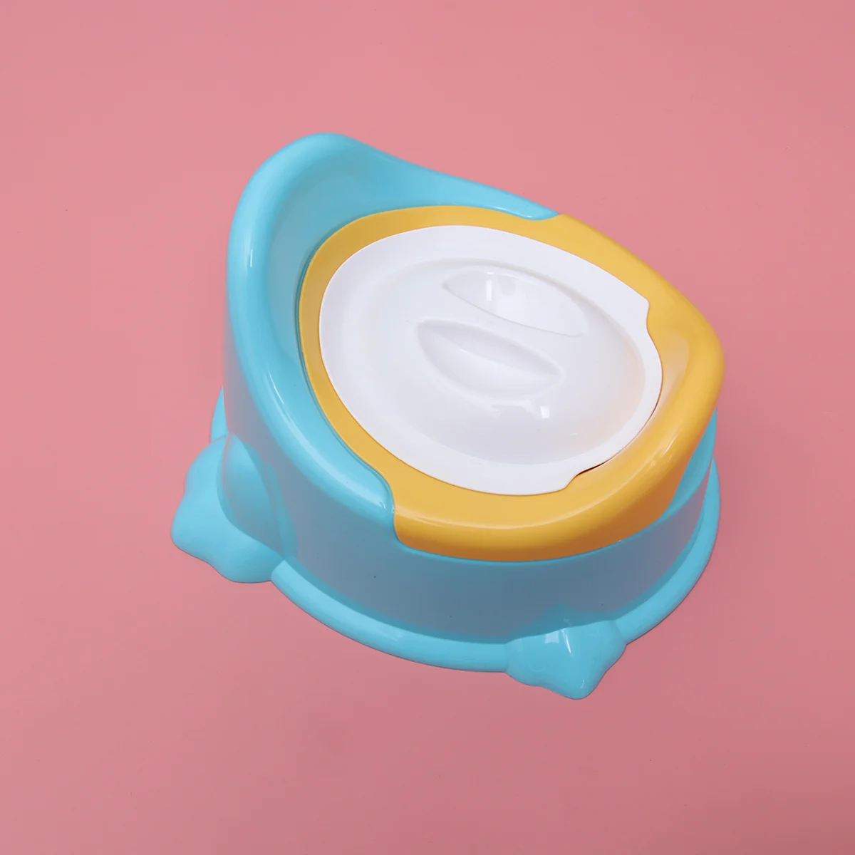 مقعد مرحاض للأطفال بتصميم مريح وعاء قابل للفصل، مقعد تدريب خفيف الوزن للأطفال الصغار في المنزل أو على الذهاب باللون الأزرق