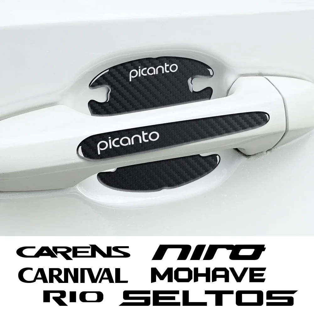 

Защитные наклейки на дверную ручку автомобиля, аксессуары для Kia PICANTO mohas RIO CARNIVAL SELTOS NIRO CARENS CERATO STONIC VENGA K5