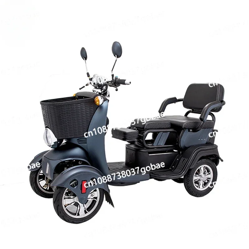 Golden Sunset Electric Four-wheeler Electric Battery Car Scooter The Elderly Electric Car Adult Home Pick Up Children