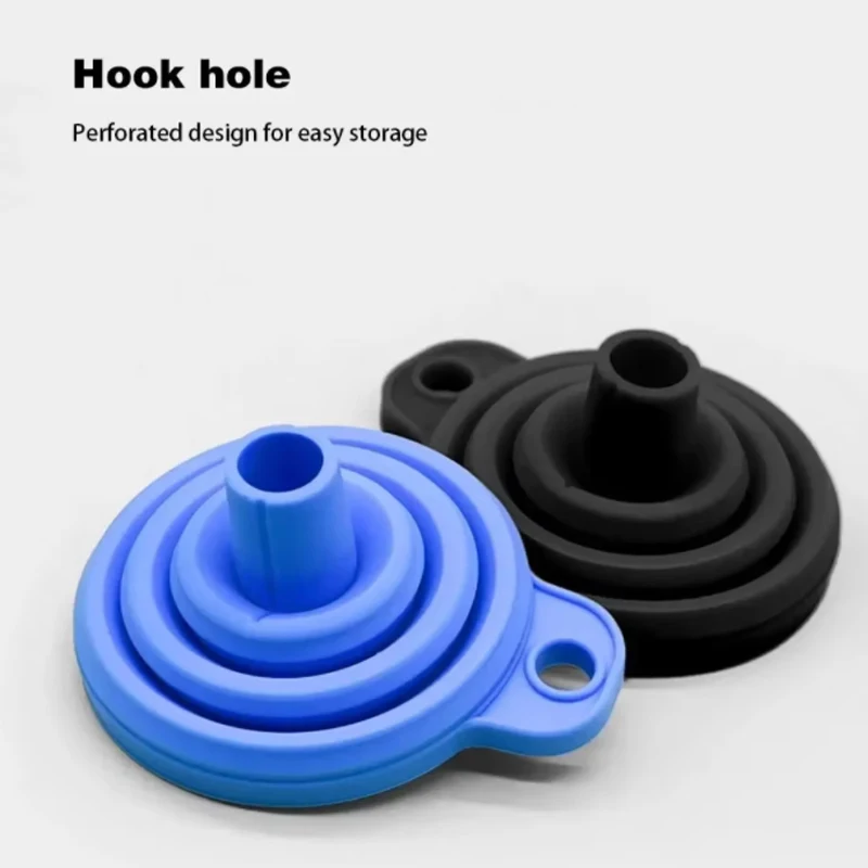 Engine Funnel Car Universal Silicone Liquid Funnel Washer Fluid Change Foldable Portable Auto Engine Oil Petrol Change Funnel