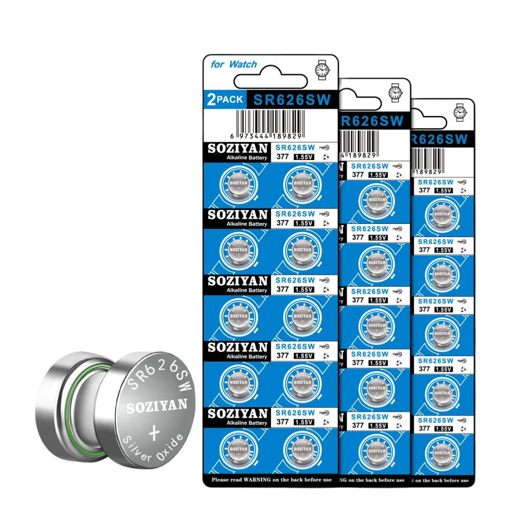 AG4 SR626SW LR626 626SW 377A V377 1.5V Watch Battery 10-150Pcs Button Cell For Toy Thermometer Flashlight 20-100Pcs 1.5V