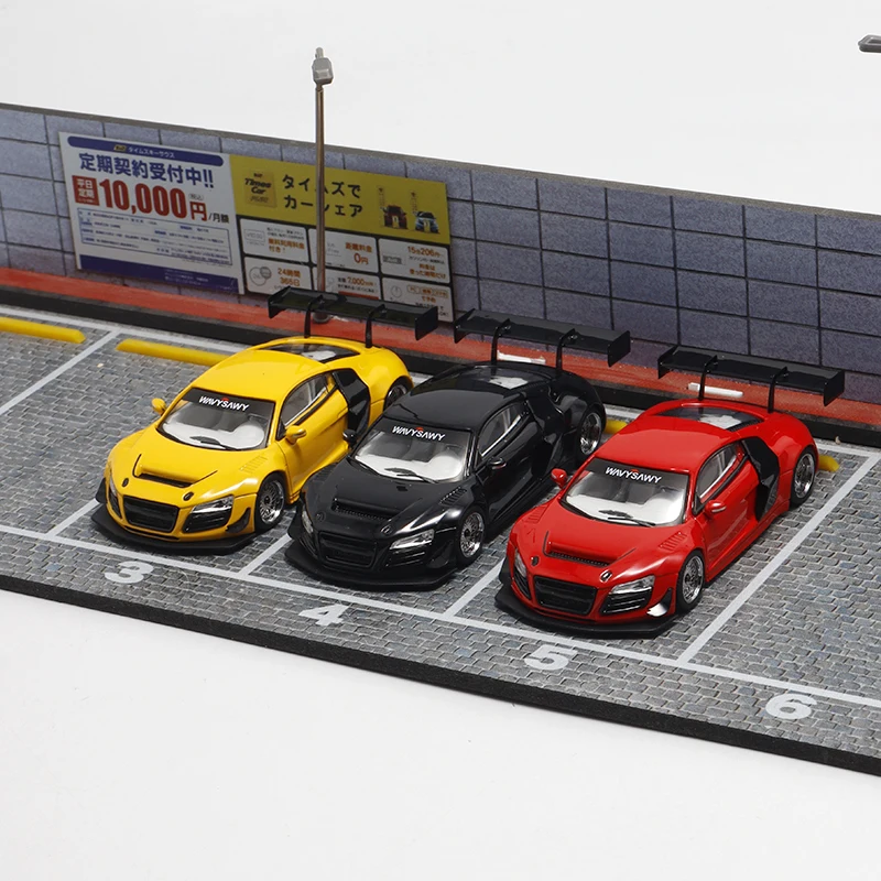 LMF 1:64 R8 LMS Ultra Racing modelo de coche de aleación