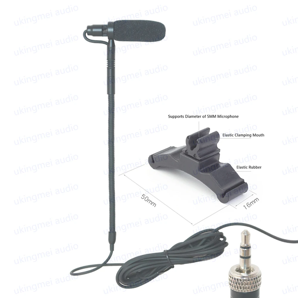 Dụng Cụ Âm Nhạc Micro Điện Dung Cho Chơi Bass Cổ Ngỗng Hiệu Suất Mic Cho Dây-Bộ Bộ Phát Hệ Thống Không Dây