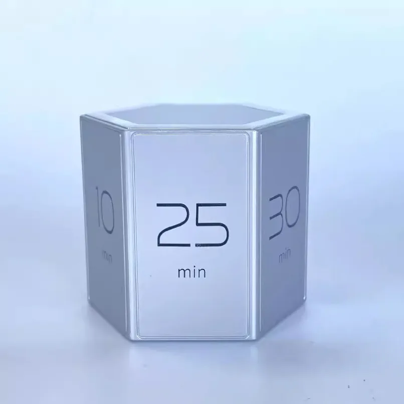 1PC Digital Cube Timer Square Study Kitchen Eight-sided Visual Magnetic Timer Alarm #moqu