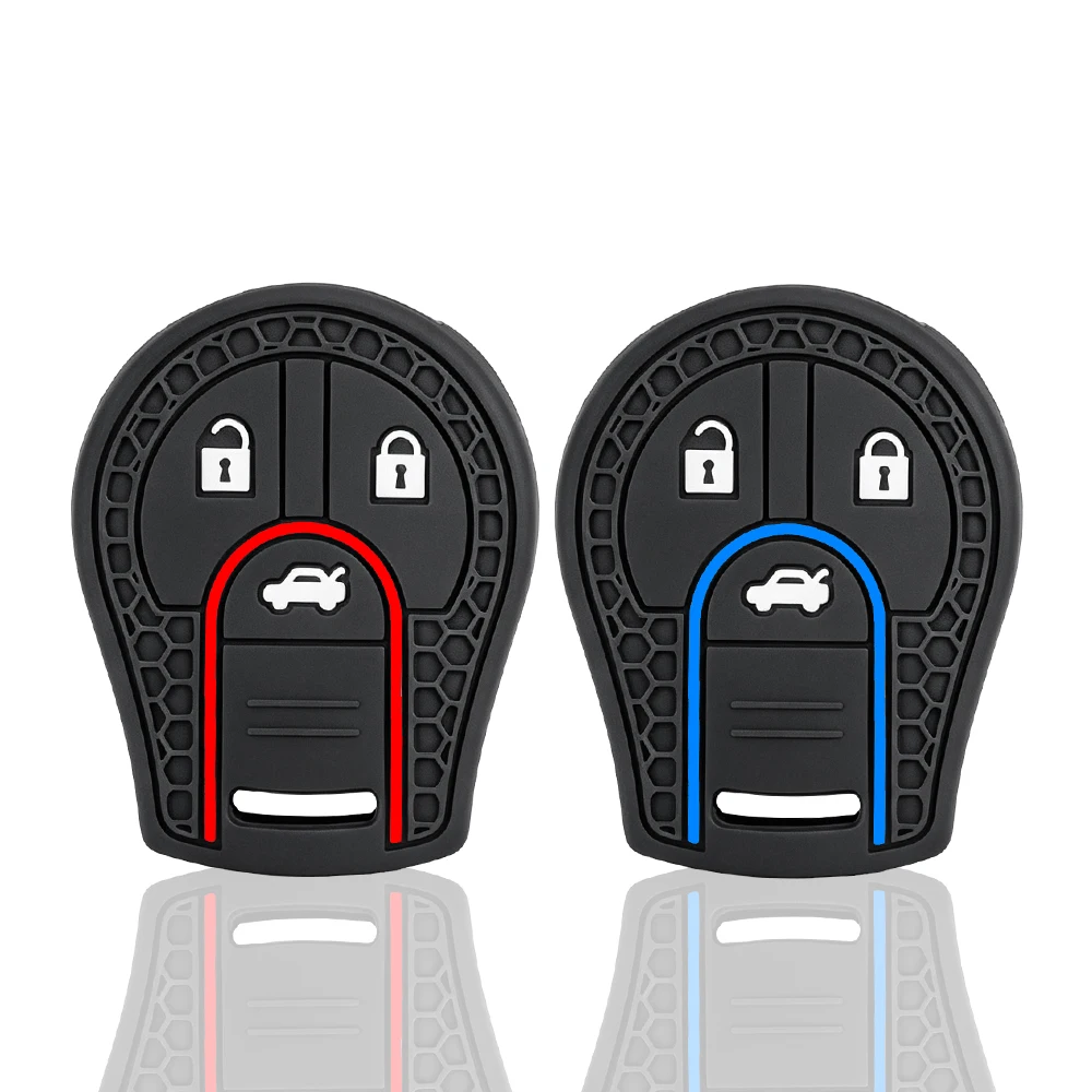 Keychain Car Remote Key Case Cover Shell Fob Holder For Nissan Sylphy Cube Juke Rogue Micra Qashqai Altima Maxima Sentra Versa