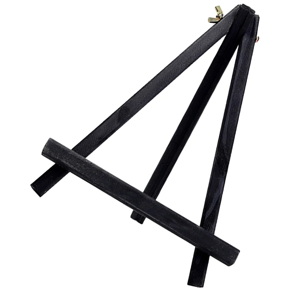 Mini Easel Table for Kids Wood Painting Easels Wooden Drawing Pallet Stand Black Child