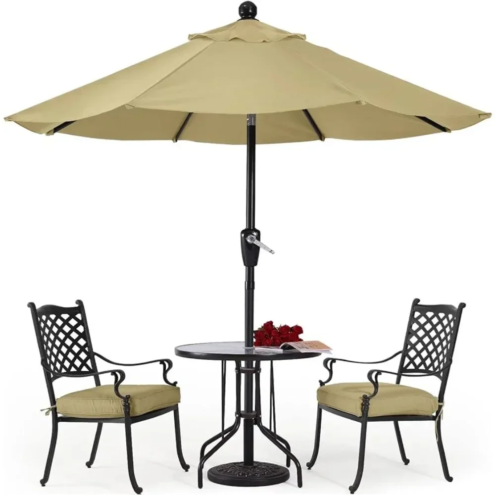 

Durable Patio Umbrellas 10' Khaki Freight Free Garden Furniture Outdoor Umbrella for the Beach Fishing Parasol Large Canopy Tarp