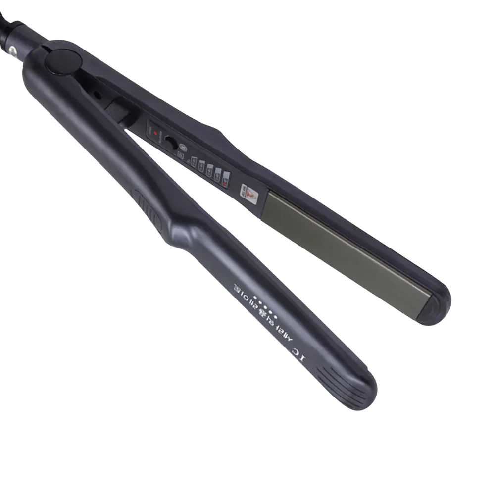

1Pcs Hair Straightener Electric Dual Purpose Plate Fast Heating Curling Iron for Salon and Home Use Black Uk Plug