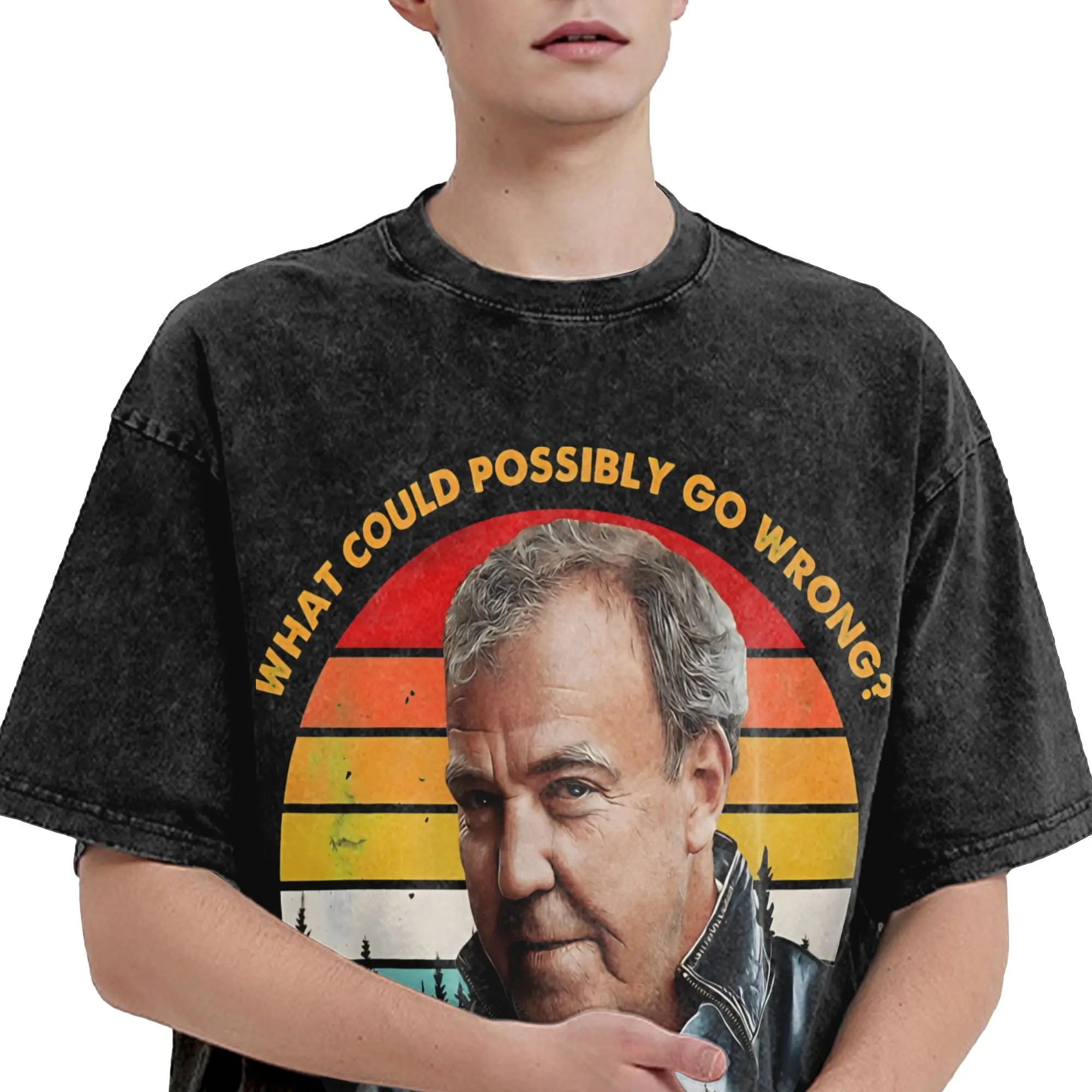 2026 result Washed Shirt Merch Harajuku T-Shirts  for Men Women Tee