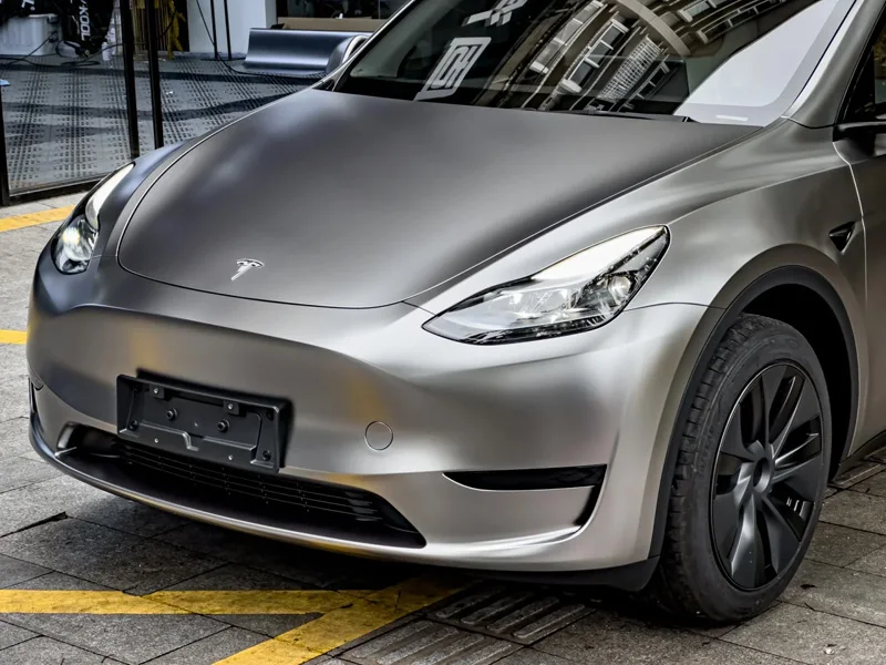 Matte Silver Wrap Vinyl Roll with Air Release Self Adhesive Car Wrapping Decal