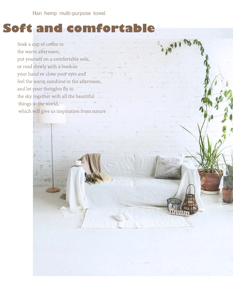 Premium Quality Sofa Slipcover, 100% Linen Sofa Cover ,Soft Couch Chair Cover for Living Room Bedroom LOVESEAT Home Textile