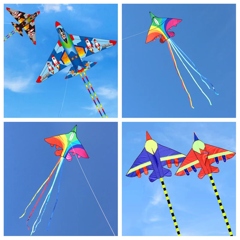 

Free Shipping Plane kites flying toys for children kites string line flying fighter kite flying toy power kite Child kite