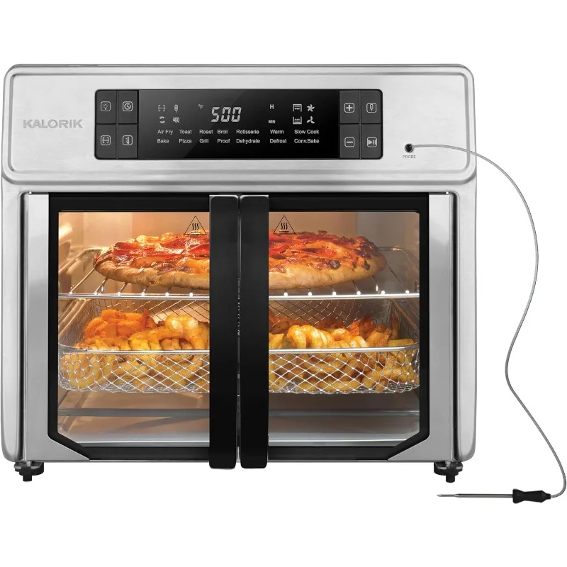 Forno per friggitrice ad aria digitale MAXX Advance 26 Quart con 9 accessori, acciaio inossidabile (AFO 52425 OW)