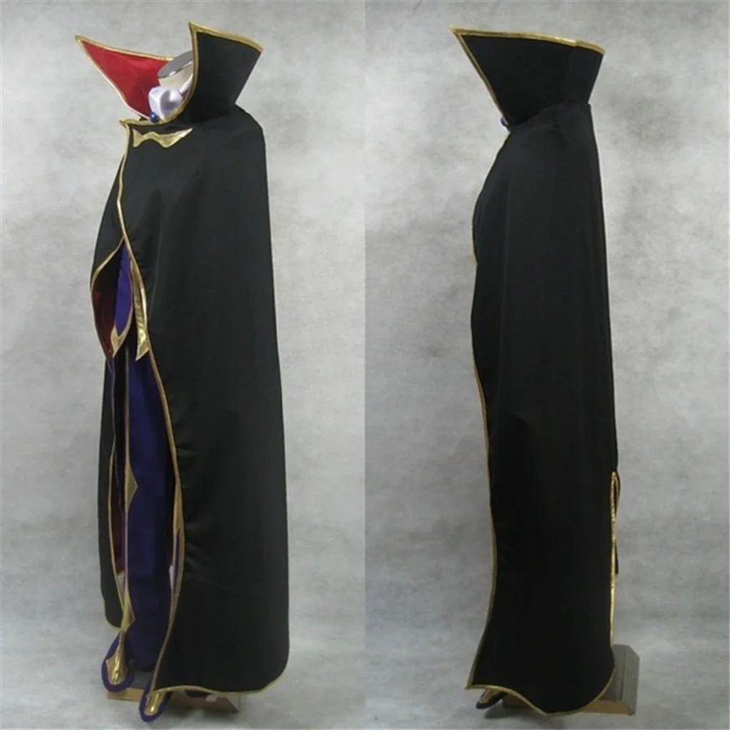 Code Geass Cosplay Lelouch Lamperouge Cosplay Costume ZERO Cosplay  Halloween Christmas Carnival Party Role Play Suit
