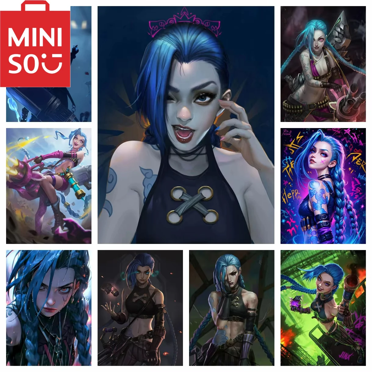 

MINISO DIY Oil Painting By Number LOL Heroine Home Decoration Wall Living Room Decor Best Gift Frameelss