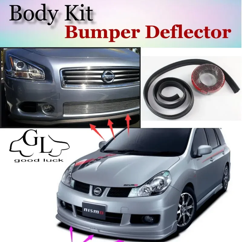 Bumper Lip Deflector Lips For Nissan AD Van Y12 Front Spoiler Skirt For TOPGEAR Friends to Car Tuning View / Body Kit / Strip