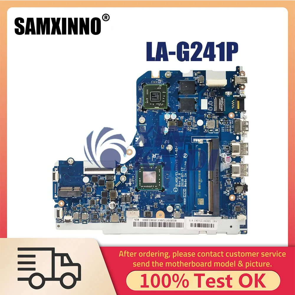 

Laptop Motherboard For Lenovo Ideapad 130-14AST LA-G241P EM9000A 5B20R34439 Notebook Mainboard CPU A4-9125 100%Tested OK