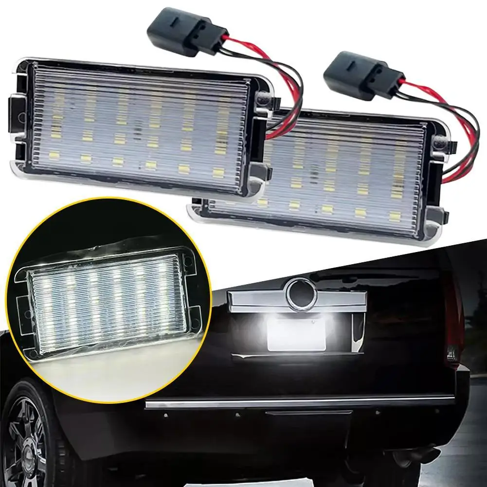 

2pcs Car LED Number License Plate Lights For Seat Ibiza 6L Arosa Altea Cordoba MK1 MK2 Leon 1M Toledo III 2004-2009 A2Z6