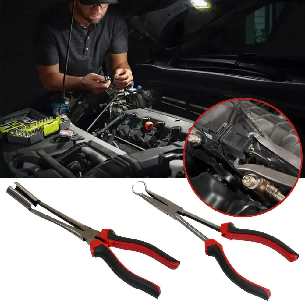 

Car Spark Plug Wire Removal Pliers Tool Long Nose High Voltage Cylinder Cable Clamp Removal Tool Car Repair Tools