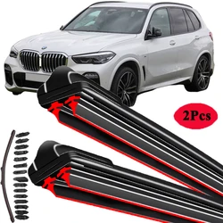 For BMW X5 G05 2019 2020 2021 2022 Car Front Window Wiper Cover Gloss Blades Brushes 26 20 Cutter Accessories High Quality
