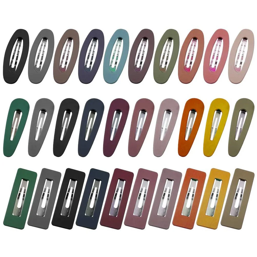 30 قطعة دبوس شعر مجوف مشابك شعر بسيطة وأنيقة مشابك شعر طازجة للفتيات تنظيم الانفجارات والشعر دبوس شعر بسيط #5