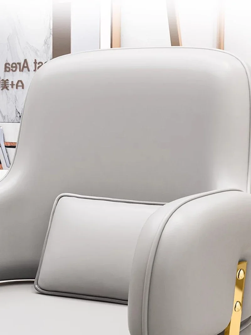 Hairdressing Foldable Backrest Barber Chair Swivel Lift Hair Dyeing Perm Barber Chair Cadeira De Barbeiro Beauty Furniture