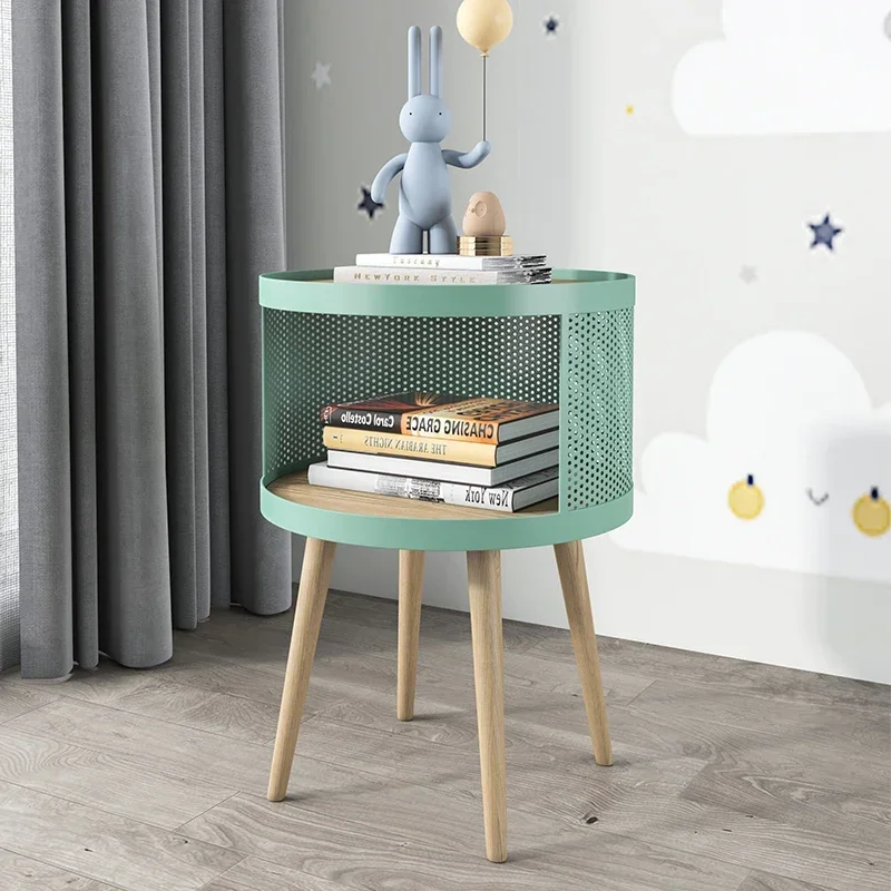 

-Nordic Bedside Tables, Simple Modern Bedrooms, Internet Celebrity Storage Cabinets, Small Ins, Wrought Iron, Light Luxury