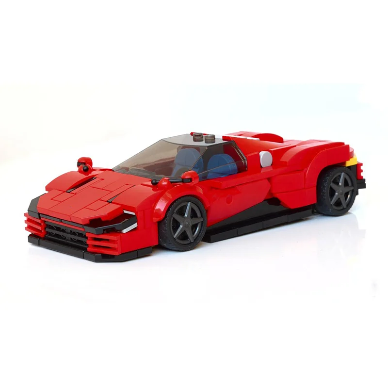 

Строительные блоки, модель автомобиля MOC City Speed Champion SP3 309, детали, креативная игрушка «сделай сам» для детей и взрослых