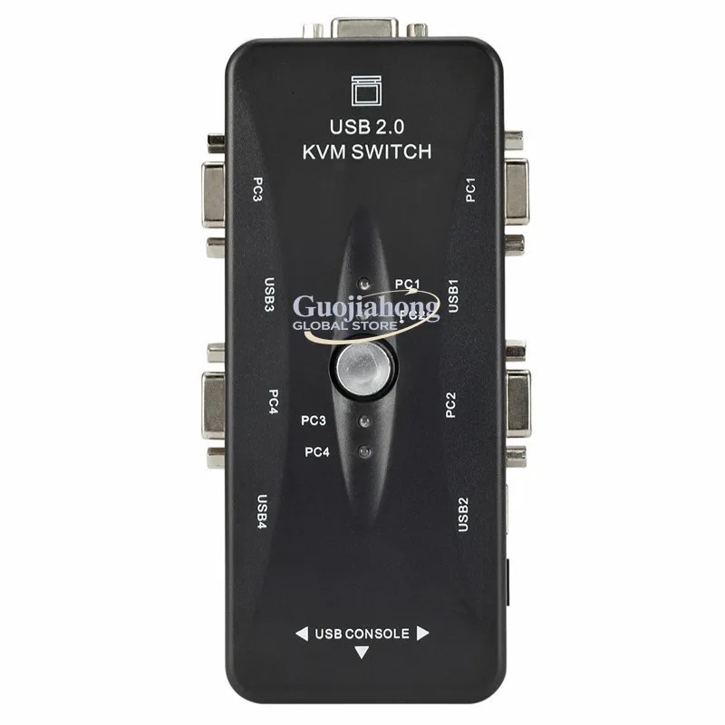 VGA switcher 4 in 1 out KVM 4 in 1 out usb vga computer mouse keyboard sharer manual