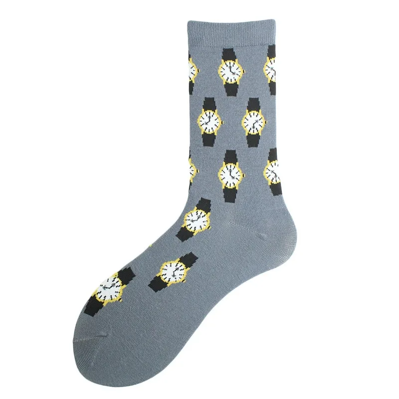 40 Fashion Trucks Watches Cash Motorcycle Business Men Navy Yellow Happy Socks Street Skateboard Gift Funny Boys Male Cotton Sox