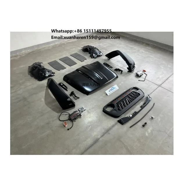 

Car Accessories Facelift Auto Parts Front Bumper Grille Frnder Flare Car Hood Bonnet for Jepp JL wrangler Willys 2023