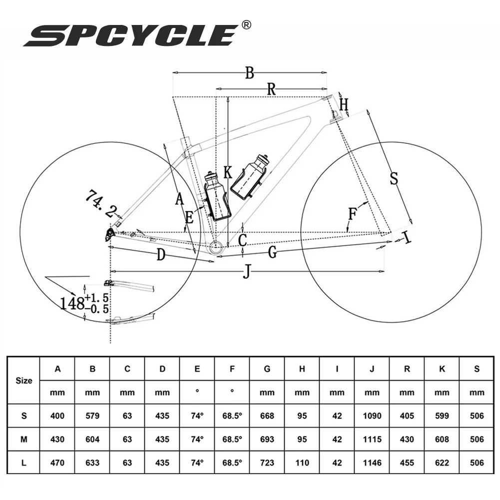 Spcycle 2026 Ner 29er هاردتيل الكربون MTB الإطار 148x12 مللي متر دفعة BSA UDH شماعات دراجة هوائية جبلية إطار الكربون 29