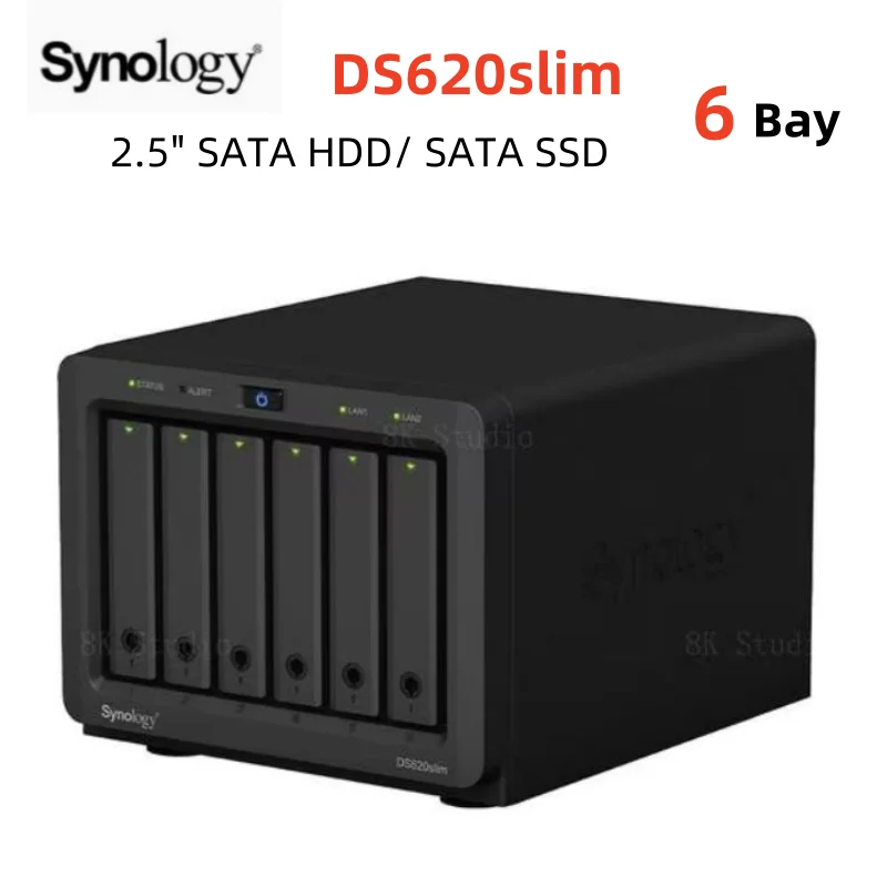 Synology DS620slim 6 Bay NAS DiskStation 2GB Network storage for 2.5