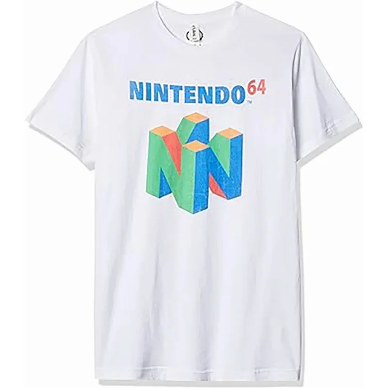 Summer 'S T- New Fashion Printed Nintendo 'S N64 Logo Short Sleeve Casual Pure Cotton T-Shirt For Men #913113