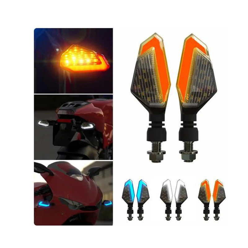 Pair of Motorcycle LED Turn Signal Driving Light Indicator for Kawasaki BMW Hayabusa Yamaha Honda