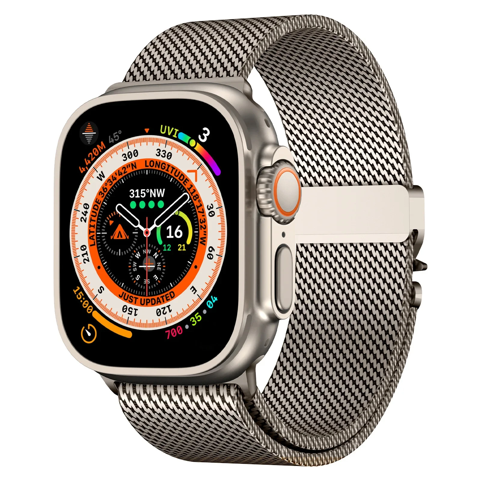 Milanese Solo Loop Strap for Apple Watch Ultra 2 49mm 46mm 42mm 44mm 45mm 41mm 40mm Bracelet for Iwatch Series 10 9 8 7 6 SE 5 4