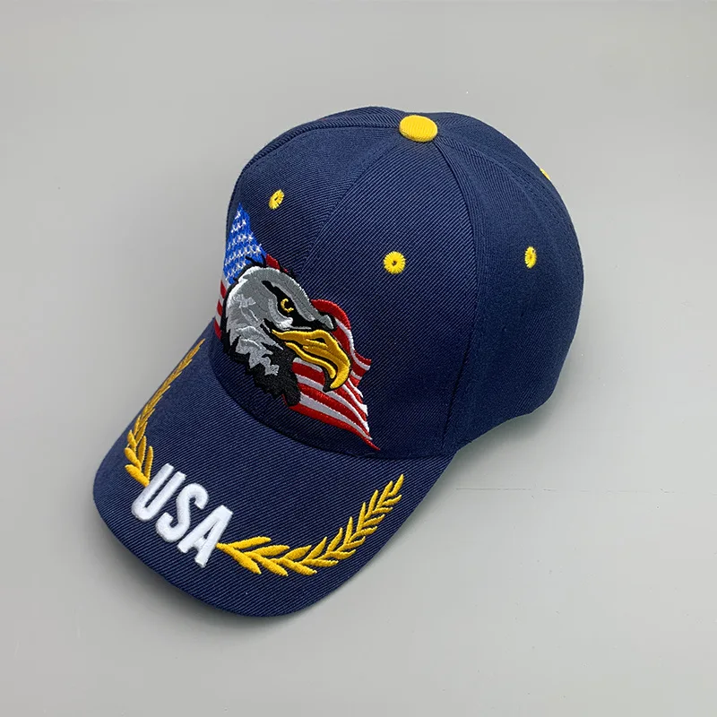 Gorras de Béisbol Clásicas de Algodón con Diseño de Águila Calva de EE. UU. al por Mayor para Hombres y Mujeres, Gorras de Sol Suaves, Transpirables, Deportivas y Elegantes