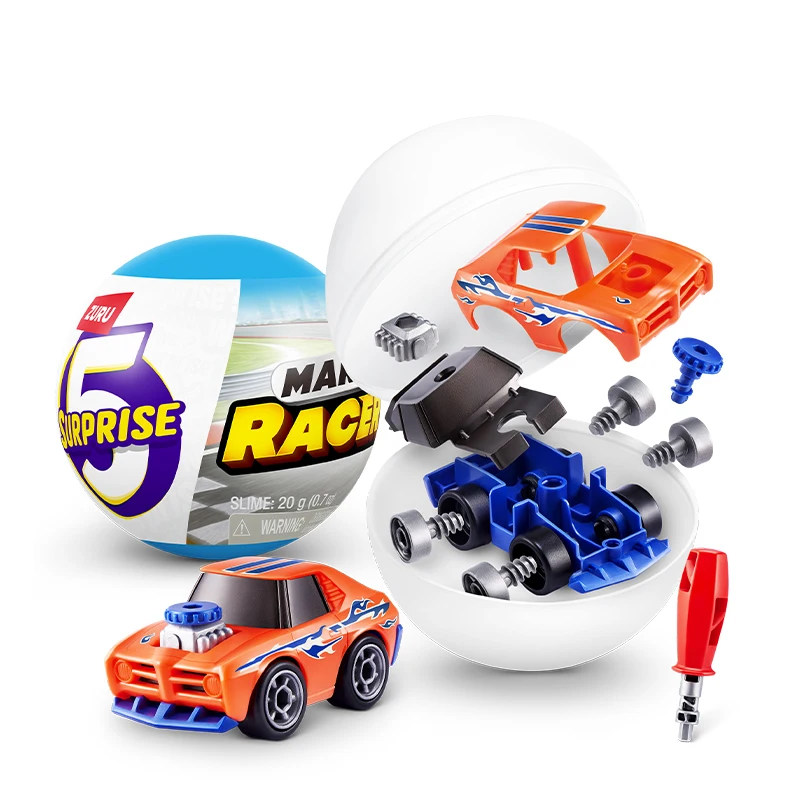 

ZURU Surprise Blind Box Race Car Egg Ball 9.35CM Cartoon Random Mini Toy Car Model Decoration Boy Children's Birthday Toys
