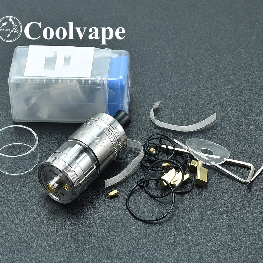 Imagem -02 - Gryphus Estilo Mtl Rta Malha Bobina Vape Tanque Reconstruível Rta 316ss 6ml 24 mm